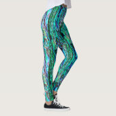 Abalone blauwe leggings yoga broek (Rechts)