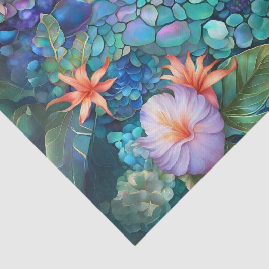 Abalone Bloementuin Decoupage Tissue Tissuepapier (Detail)