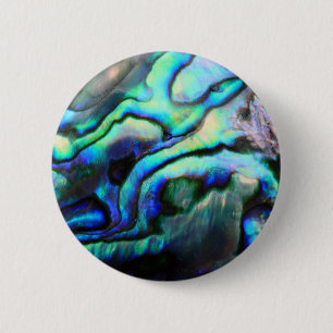 Abalone detail van Paua Ronde Button 5,7 Cm