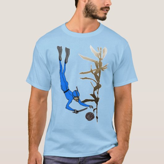 Abalone-duiker, , met Kelp T-shirt (Voorkant)