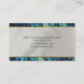 Abalone en Gold Choku Rei over de moeder van parel Visitekaartje (Achterkant)