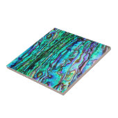 Abalone keramische tegel tegeltje (Zijkant)