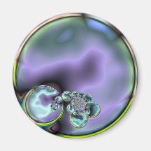 Abalone look Abstracte magneet