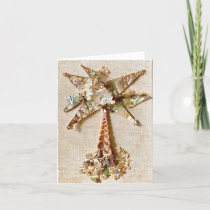 Abalone Palm Kerstkaart Feestdagen Kaart
