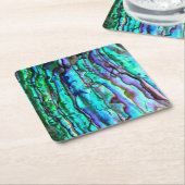 Abalone papieren onderzetters (Schuin)