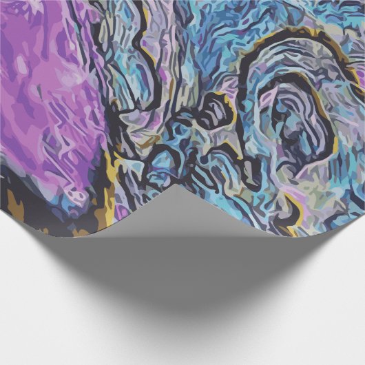 Abalone Paua Abstract Zee Shell Cadeaupapier (Hoek)