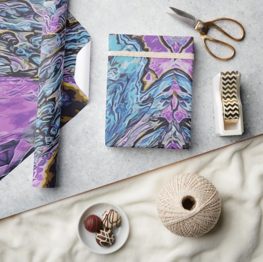Abalone Paua Abstracte Zeeschelp Cadeaupapier (Crafts)