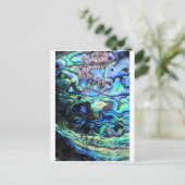 Abalone paua schelp briefkaart (Staand voorkant)