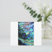 Abalone paua schelp briefkaart (Staand voorkant)