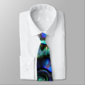 Abalone paua schelp natuur ontwerp stropdas (Gebonden)