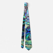 Abalone paua schelp natuur ontwerp stropdas (Achterkant)