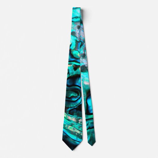 Abalone paua schelp natuurlijke ontwerp stropdas (Voorkant)
