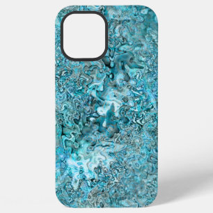 Abalone Pāua Shell Aqua Blue iPhone 12 Pro Max Hoesje