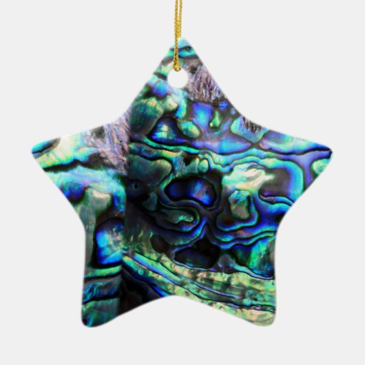 Abalone paua shell detail keramisch ornament (Voorkant)
