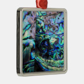 Abalone paua shell detail metalen ornament (Rechts)