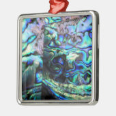 Abalone paua shell detail metalen ornament (Links)