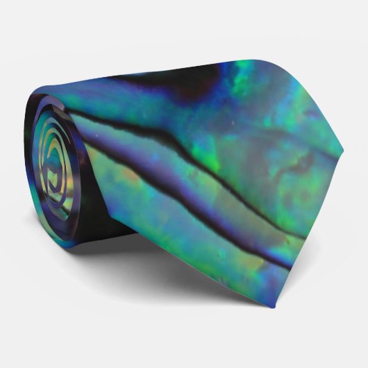 Abalone paua shell funky stropdas (Opgerold)