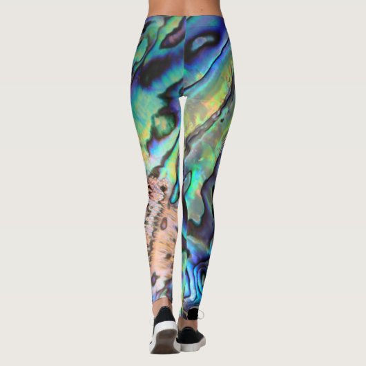 Abalone paua shell natuurlijke ontwerp leggings (Achterkant)