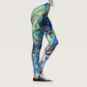 Abalone paua shell natuurlijke ontwerp leggings (Rechts)