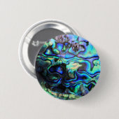 Abalone paua shell ronde button 5,7 cm (Voorkant /achterkant)
