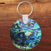 Abalone paua shell sleutelhanger (Voorkant)