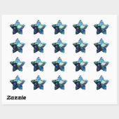 Abalone paua shell ster sticker (Vel)