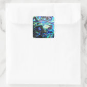 Abalone paua shell vierkante sticker (Tas)