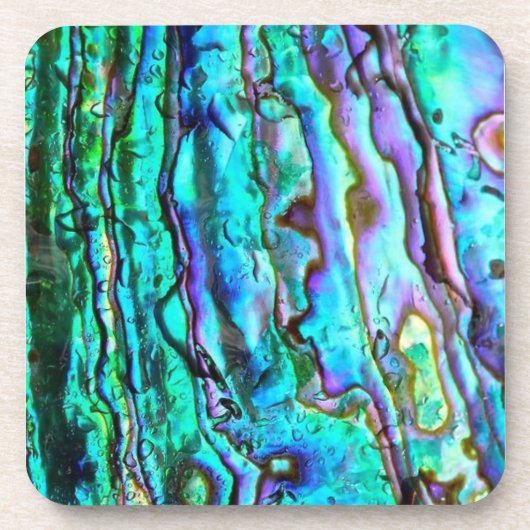 Abalone plastic onderzetter (Voorkant)