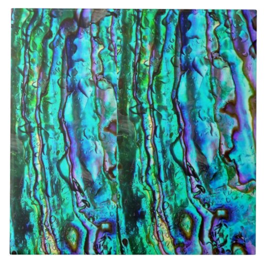 Abalone print keramische tegel tegeltje (Voorkant)