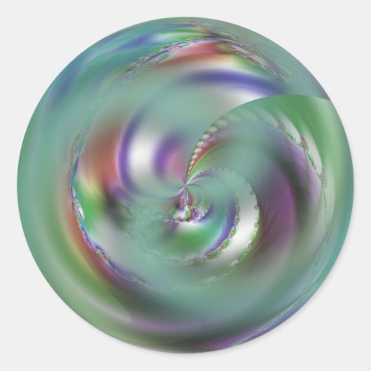 Abalone Ronde Sticker (Voorkant)