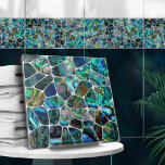 Abalone schelp textuur - cellen collage N15 Tegeltje<br><div class="desc">Deze prachtige tegel maakt deel uit van mijn Abalone Dream collectie. Gebruik het alleen of in combinatie met andere tegels om een verbluffende look in de badkamer of tegel te creëer - accentmozaïek achter de mixer of badkuip bijvoorbeeld, of gebruik ze voor ambachten - betegelde tafel of tegel spiegel lijst....</div>