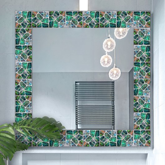 Abalone schelp textuur - cellen collage N2 Tegeltje