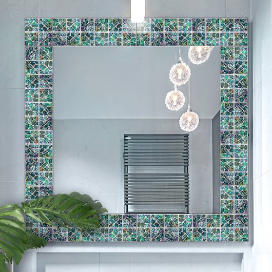 Abalone schelp textuur - cellen collage N6 Tegeltje