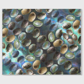 Abalone Shell 3D Scatter PAUA Achtergrond Cadeaupapier (Vlak)