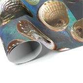 Abalone Shell 3D Scatter PAUA Achtergrond Cadeaupapier (Rol Hoek)