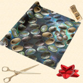 Abalone Shell 3D Scatter PAUA Achtergrond Cadeaupapier