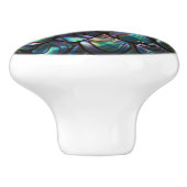 Abalone Shell Abstract Pattern Keramische Knop (Zijkant)