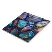 Abalone Shell Abstract Pattern Tegeltje (Zijkant)