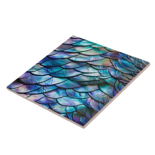 Abalone Shell Abstract Pattern Tegeltje (Zijkant)