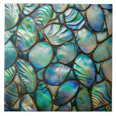 Abalone Shell Abstract Pattern Tegeltje (Voorkant)