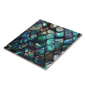 Abalone Shell Abstract Pattern Tegeltje (Zijkant)