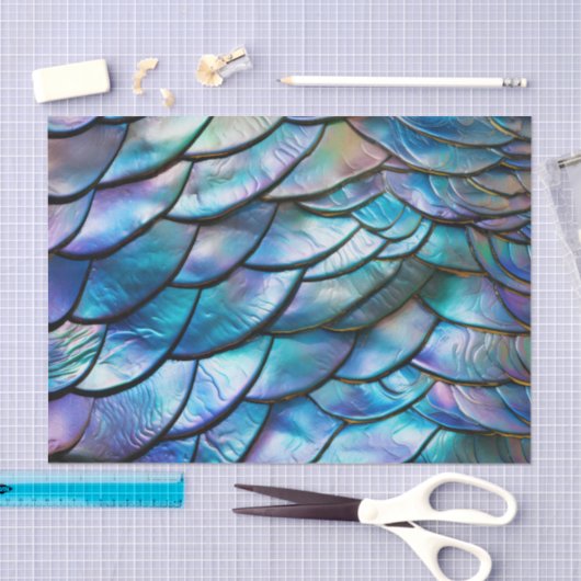 Abalone Shell Abstract Pattern Tissuepapier (Craft)