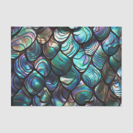 Abalone Shell Abstract Pattern Tissuepapier (Voorkant)