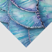 Abalone Shell Abstract Waterverf Pattern Tissuepapier (Detail)