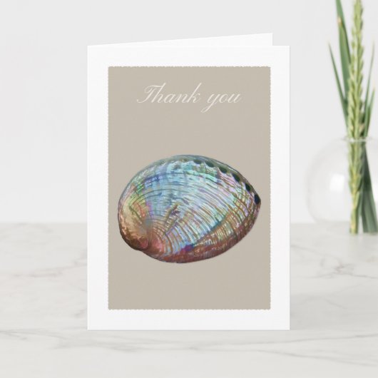 Abalone shell bedankkaart (Voorkant)