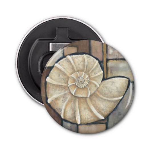 Abalone Shell Button Flesopener (Voorkant)