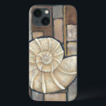 Abalone Shell Case-Mate iPhone Case<br><div class="desc">Charikilia Zarris is een getalenteerde kunstenaar die haar oceaankunst kent. Haar afbeeldingen zijn vreedzaam en kalm en ontspannen je met elk afbeelding. Haal dit nautische kunstwerk met een Abalone shell die het centrum van het allen is,  die met tegels en een prachtig kleurenschema wordt begrensd.</div>