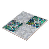 Abalone Shell en Pearl - Cellen Collage N8 Tegeltje (Zijkant)