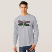 Abalone Shell & Glas in lood Dragonfly T-shirt (Voorkant volledig)