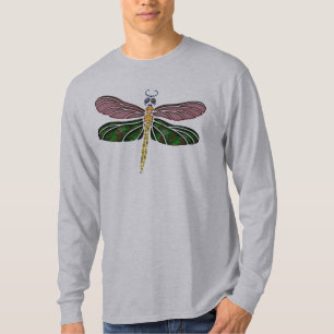 Abalone Shell & Glas in lood Dragonfly T-shirt